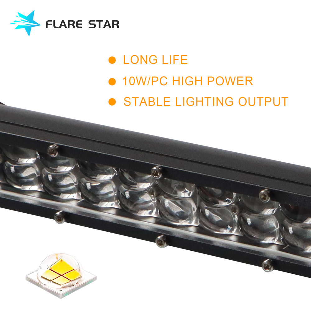 Off-road Light Bar  Spot Beam IP 67 Waterproof Vehicle, ATV, SUV 20 inch 144W Led Light Bar,6D double row strip light