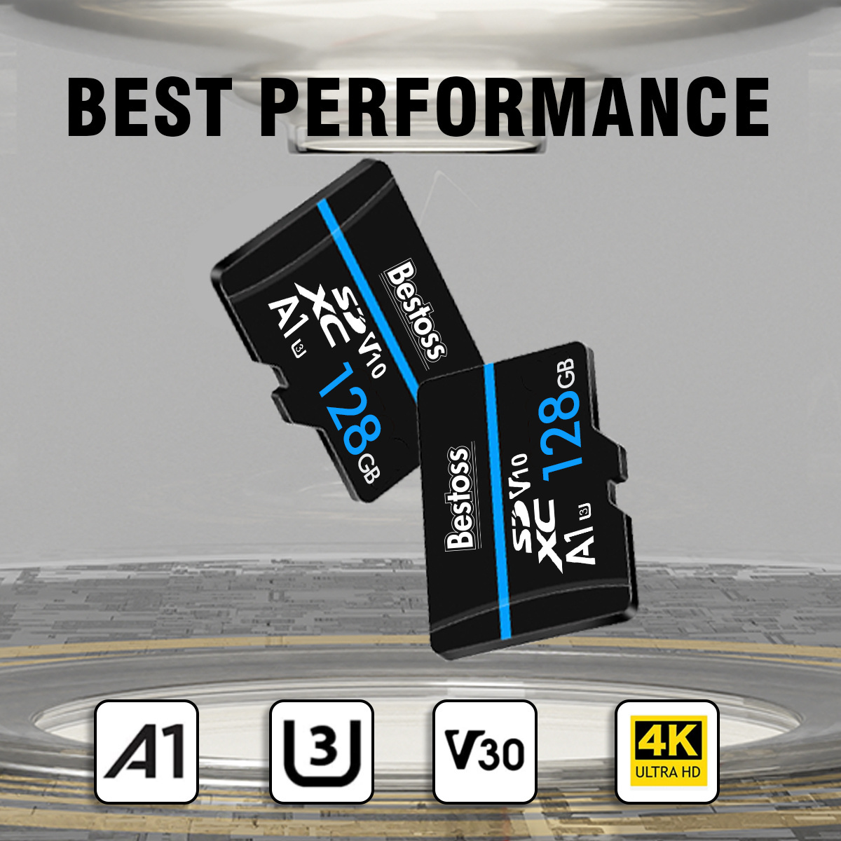 BESTOSS Factory Wholesale Original Real Capacity 16Gb 32 Gb 64 Gb 128 Gb Sd Memory Card