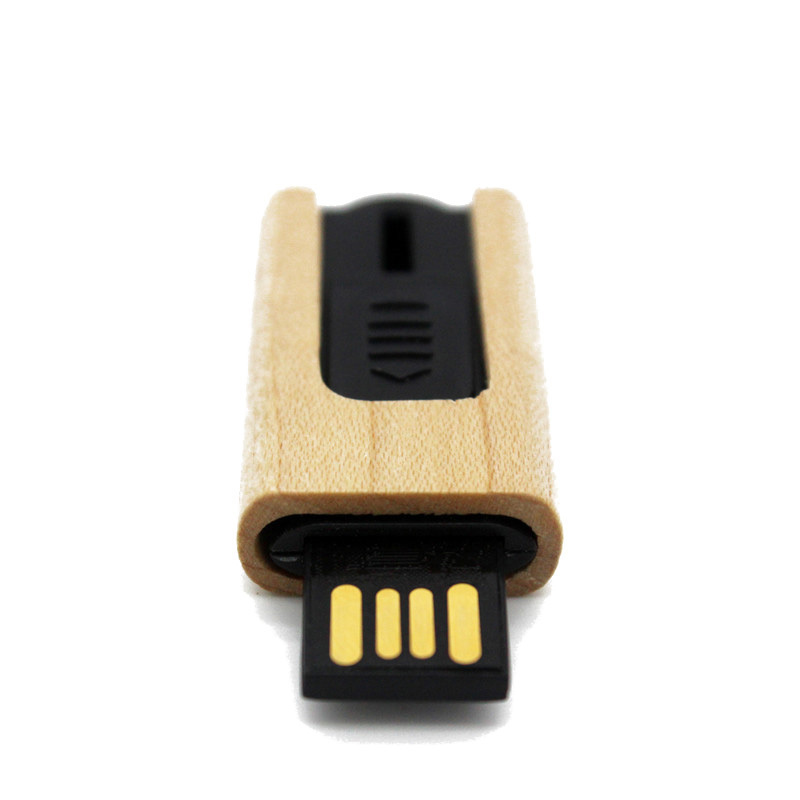 Wood usb stick push & pull  usb 2.0 flash drive with factory price