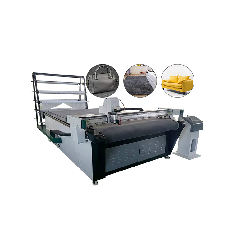 Fully automatic fabric flatbed cutter goretex fabric Cnc cutting machine block print fabrics Die cutting machine With V Cutter