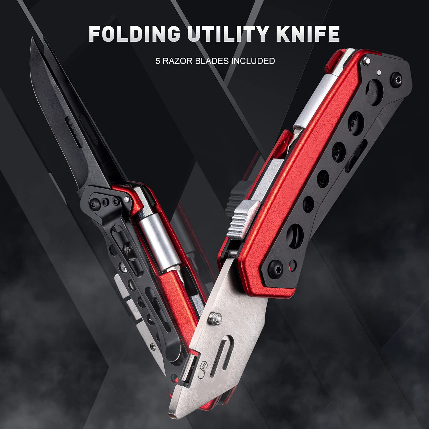 Folding pocket practical knife