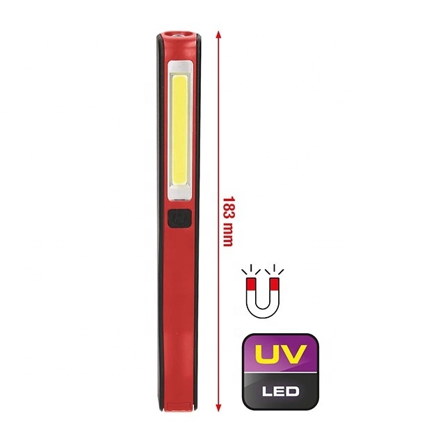 FLAVIC 3W COB Rechargeable Mini Penlight with UV Lamp LED Light Flashlight Auto Repair Tools