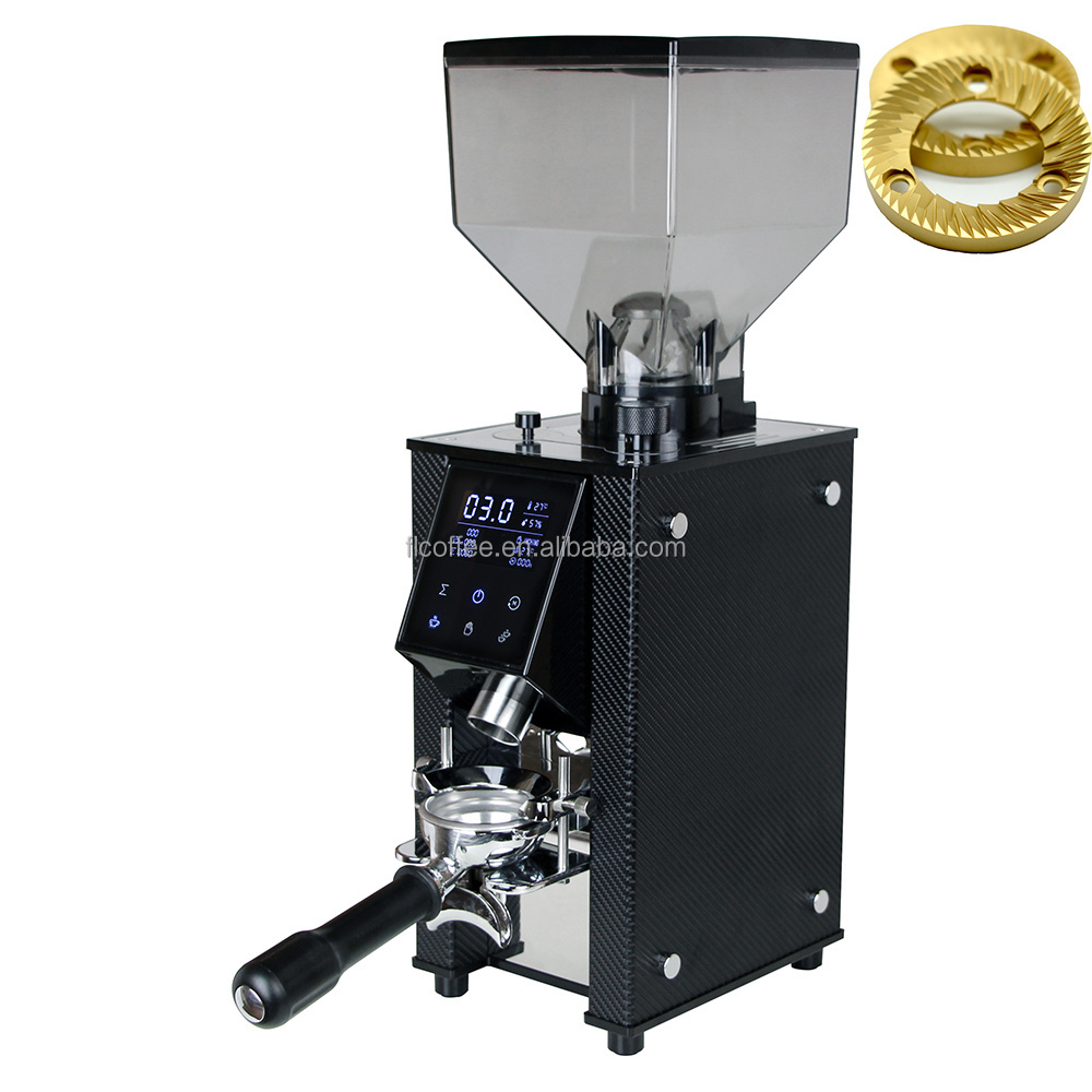 Large Commercial Coffee Grinder Professional Electric Coffee Bean Grinding Machine Stainless Tantanium Burr for Espresso 350 220