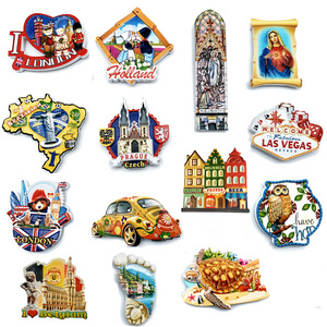 Wholesale Custom Machine Printed 3D Resin United States Souvenir Fridge Magnet