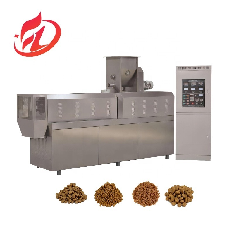 Dry Dog Food Making Cats Food Extruder Machine Fish Feed Production Pet Food Processing Line