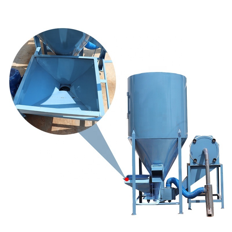 Simple chicken feed making machine feed mix animal food plant poultry feed grinder and mixer for small farm