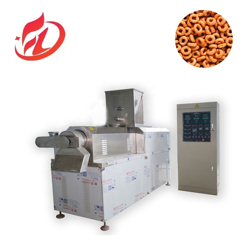 Double screw puff snack food corn sticks prawn cracker food extruder  machine