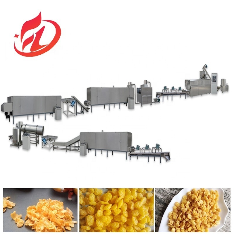 Corn flakes corn chips making production processing machines line Corn Chips Making Machine