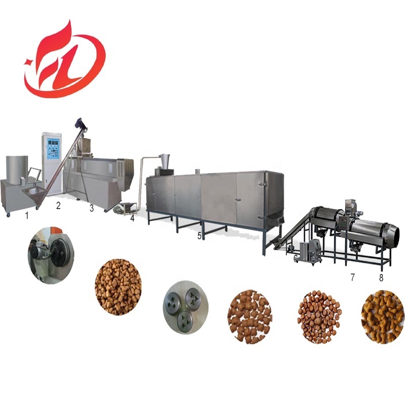 Small high quality dry dog cat fish rabbit pet food extruder machinery spare parts for pet fish feed extruder