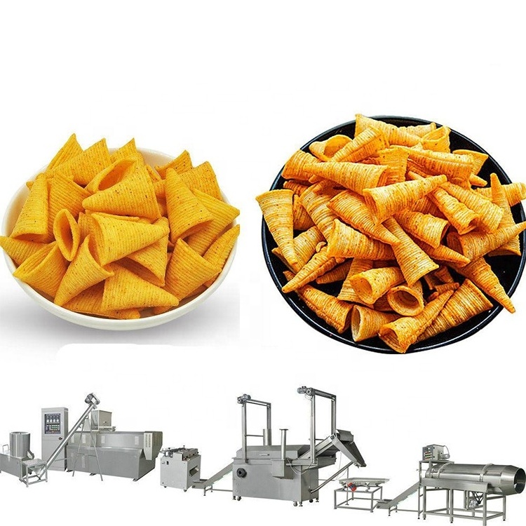 Fully automatic doritos corn chips extruder making machine