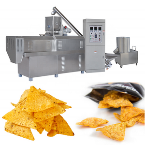 Fully automatic doritos corn chips extruder making machine