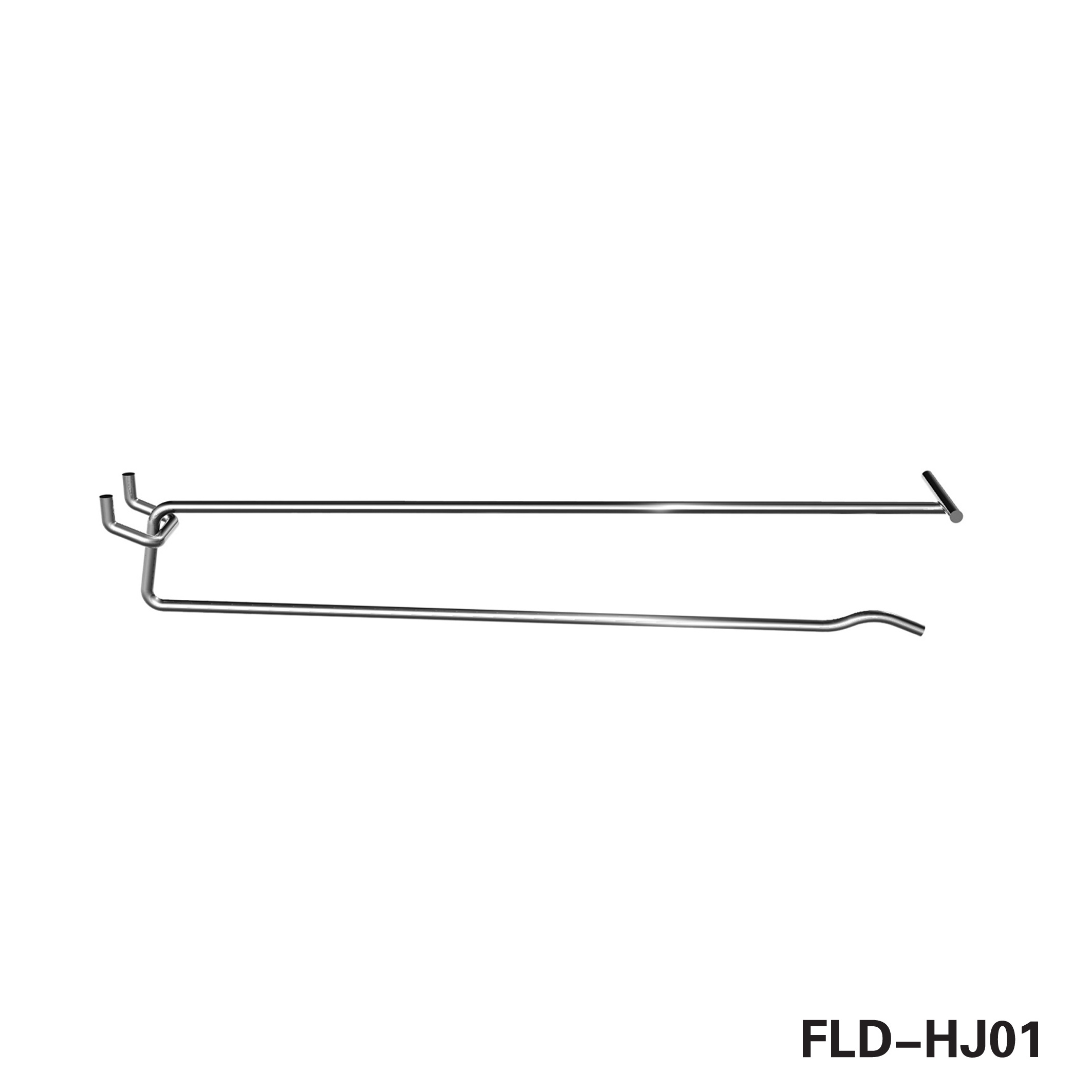 Retail Display Pegboard Shelf Rack Double Pole Metal Wire Hanging Display Hook for Supermarket