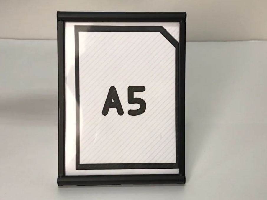 Factory Customized Supermarket A3 A4 A5 Metal Table Sign Poster Menu Frame Display Stand Holder