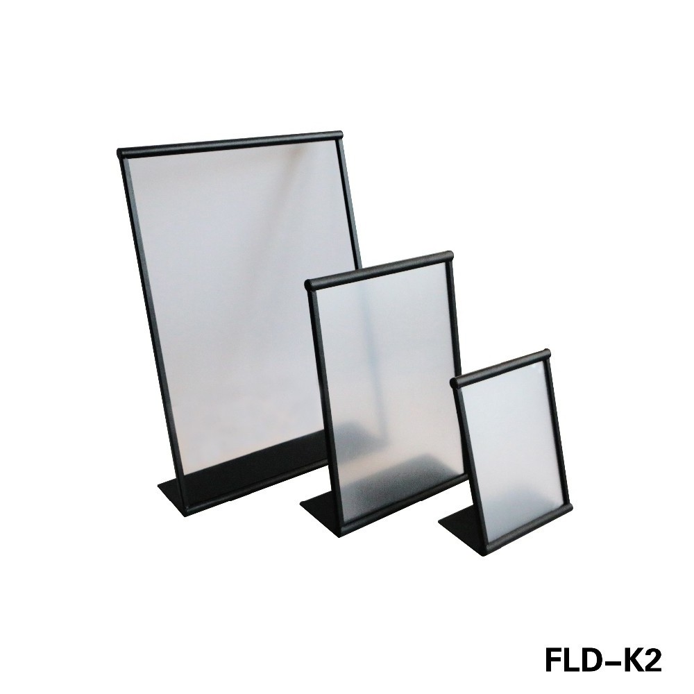 Factory Customized Supermarket A3 A4 A5 Metal Table Sign Poster Menu Frame Display Stand Holder