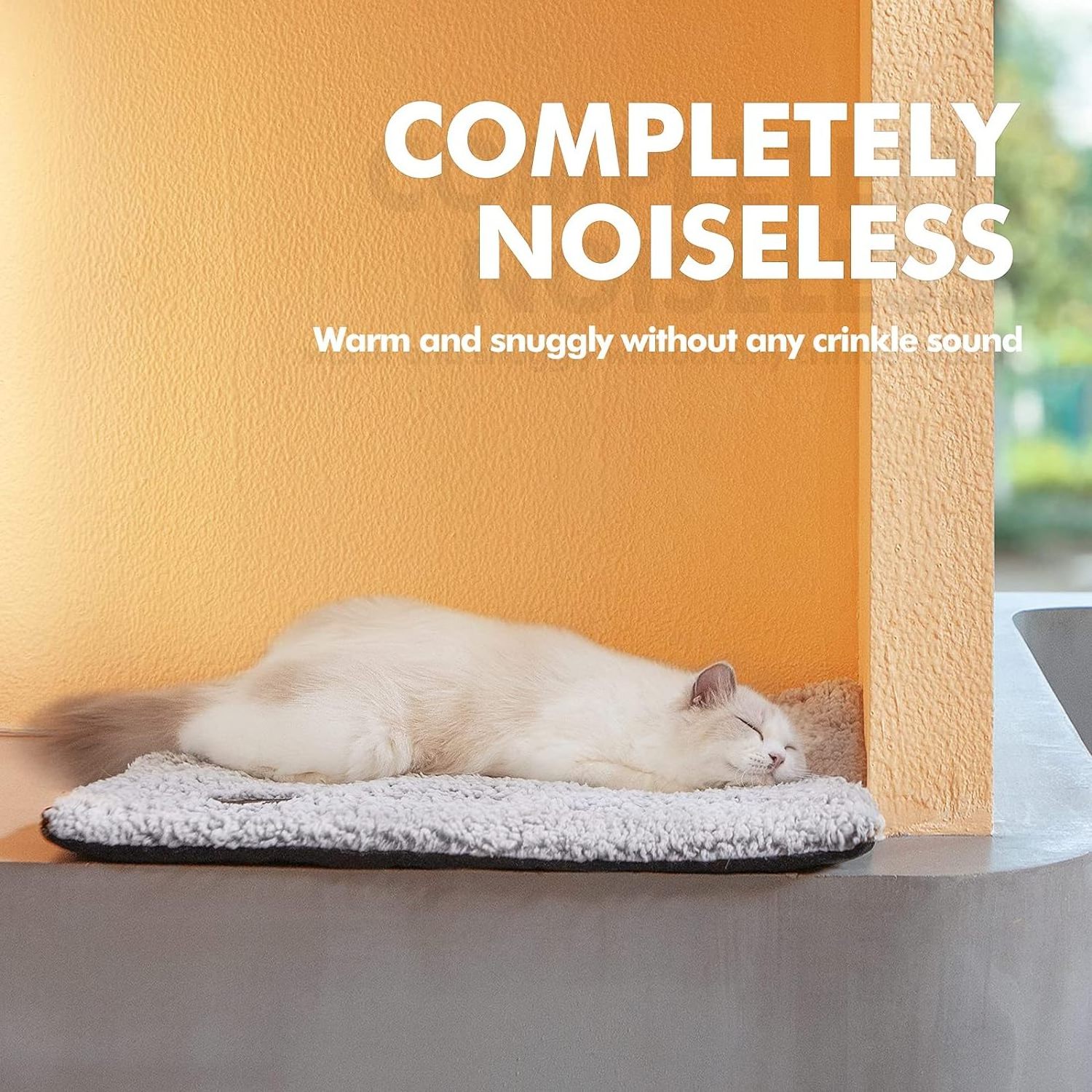 Self Warming Cat Bed Self Heating Cat Dog Mat, Extra Warm Thermal Pet Pad for Indoor Outdoor Pets