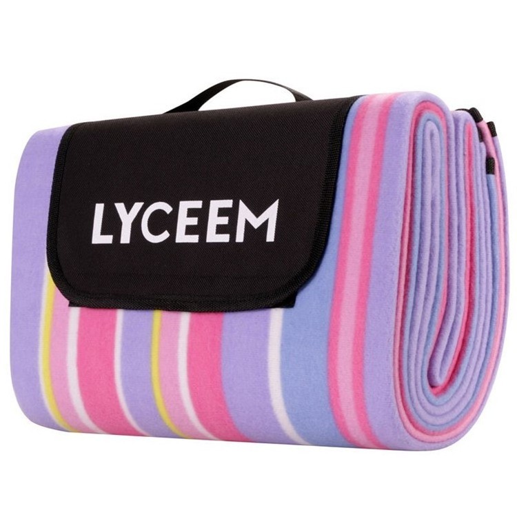 Ultra Large Thick Polyester Fleece Outdoor Mat Waterproof Picnic Blanket Tote 80