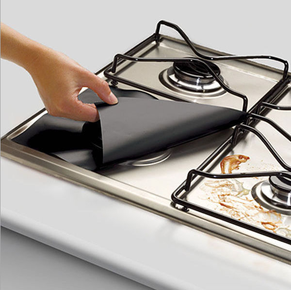 Gas Stove Protector Cooker Cover Liner Clean Mat Pad Silicone and Fiberglass Liner