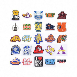 HBCU university shoe charms for clog sandals decoration US college shoe charms for shoes collegial for wholesale