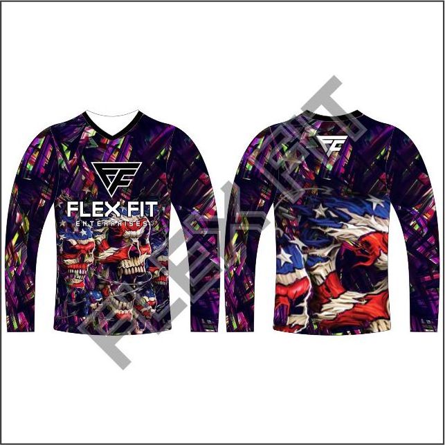 Blank Plain Full Sleeves Motocross Jersey and Uniform Custom Made