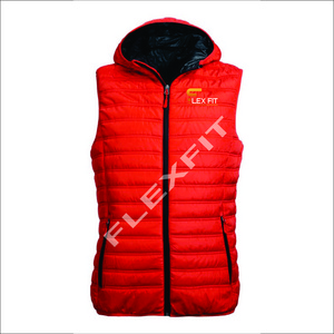 Hot Sell Wholesale Custom Logo Zipper Winter Jacket Black Quilted Down Puffer Vest Men