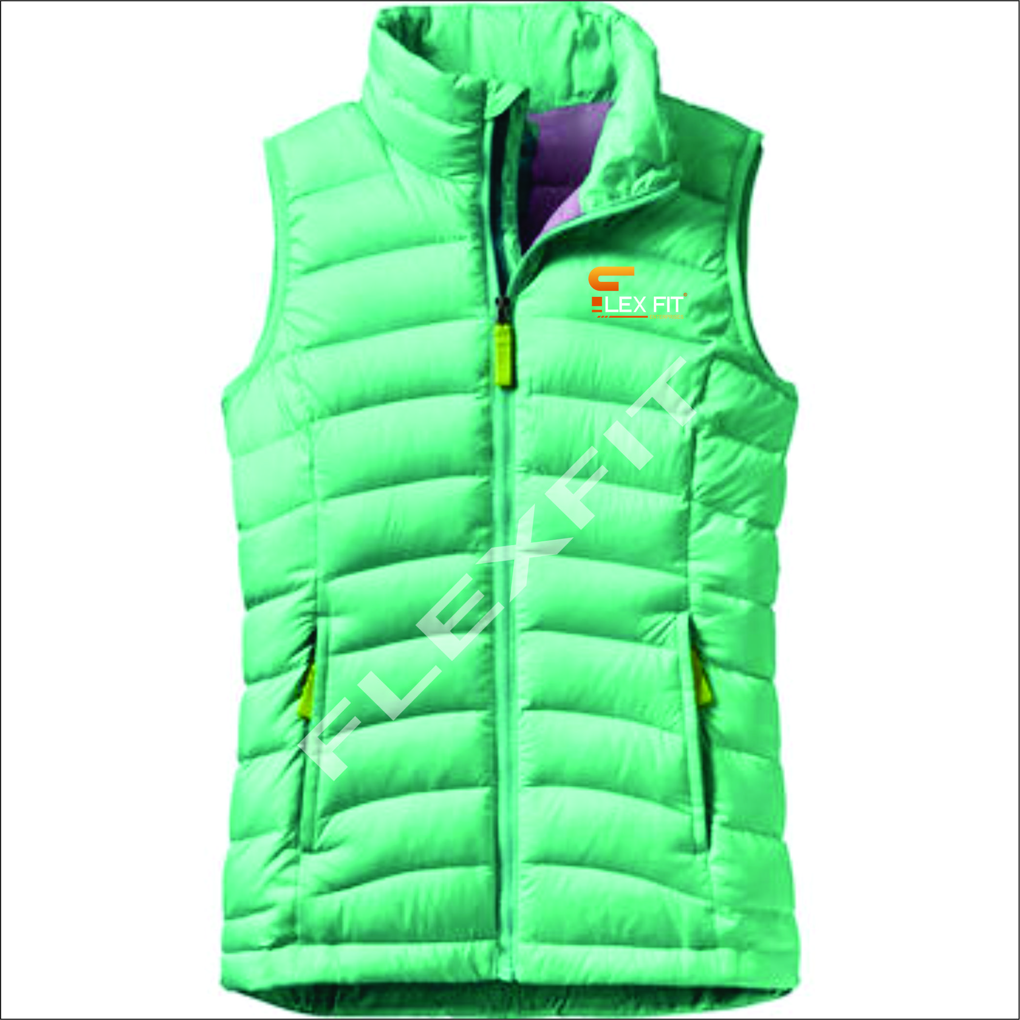 Hot Sell Wholesale Custom Logo Zipper Winter Jacket Black Quilted Down Puffer Vest Men