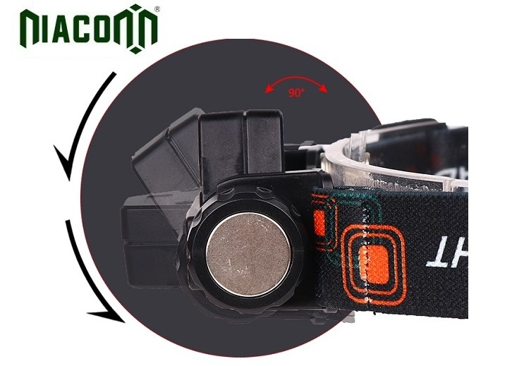 Magnet base 7w 300+200lm cob USB rechargeable led headlamp flashlight outdoor