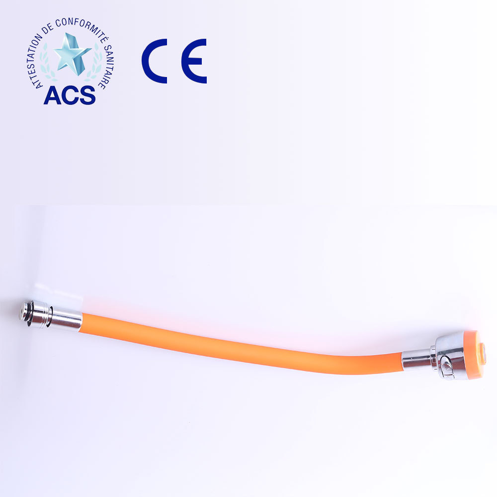 Colorful universal flexible stainless steel kitchen hose hose that connects to kitchen faucet