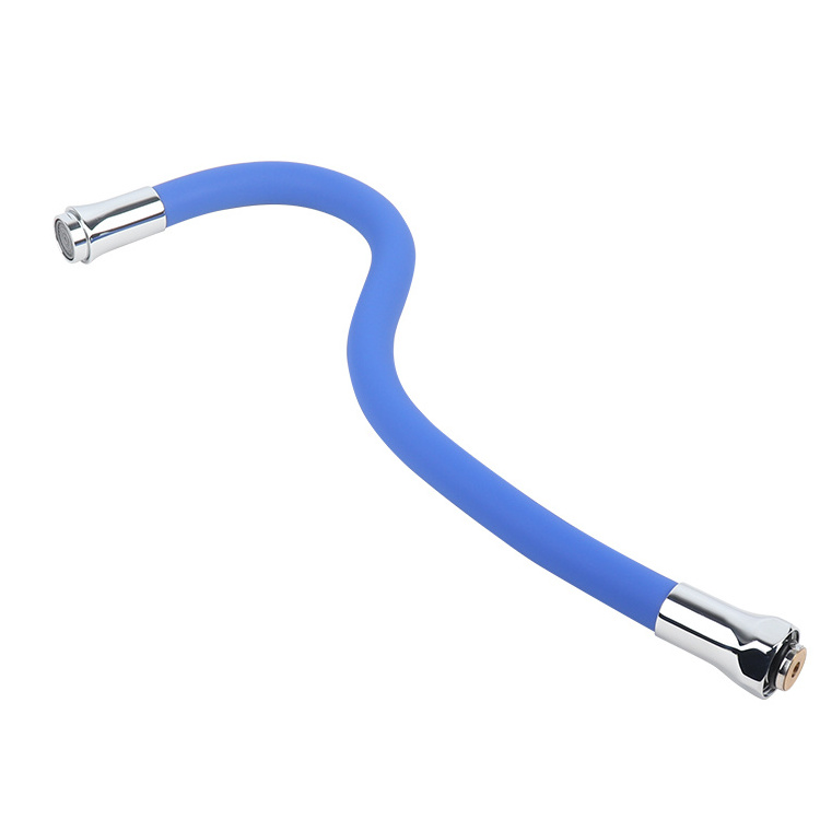 Customized durable hot and cold grey nylon wire insulated flexible braided hose faucet water inlet outlet pipe