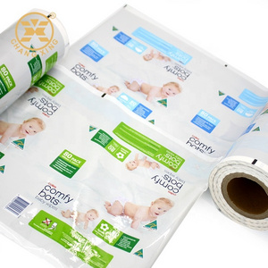 Changxing Pack Baby Facial Clean Tissue Package Laminated Roll Film Flexible Package Sachet Roll Film For Automatic Machine