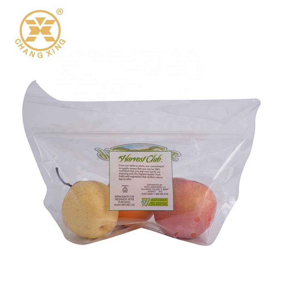 Anti fog Fruit vegetanle bags Micro Perforated BOPP Vegetable packaging CPP vegetable fruit plastic bag