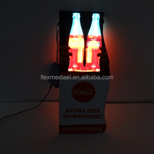 new material back light advertisement EL poster backlit panel with magnet frame light up effect with promotion price