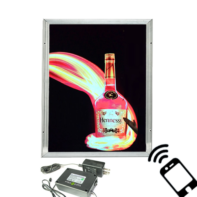 ultra flexible EL panel poster for advertisement with new technology for shop promotion restaurant hotel bar ktv mail billboard