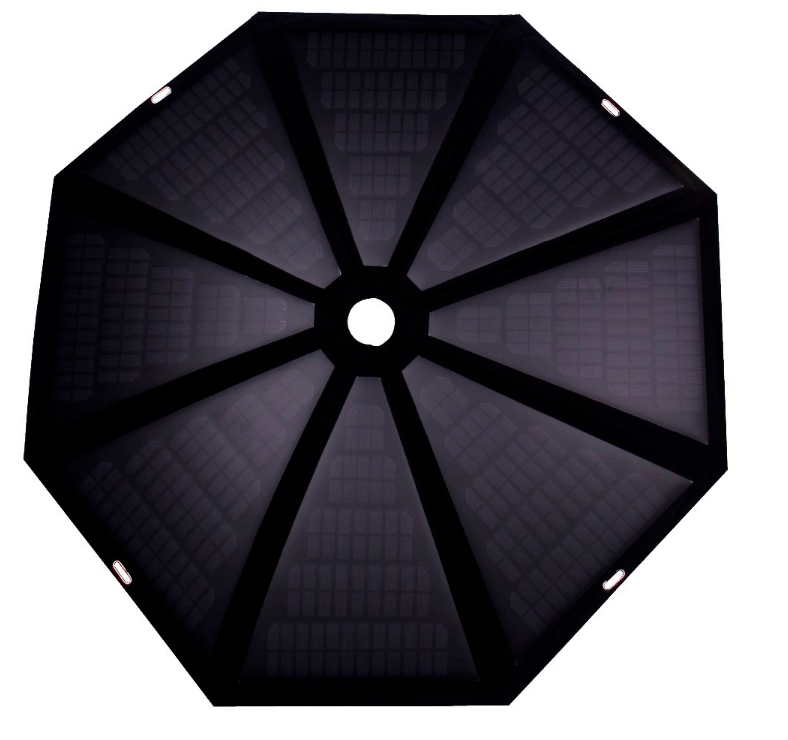 Portable high capacity waterproof solar panel umbrella 100W beach umbrella solar panel