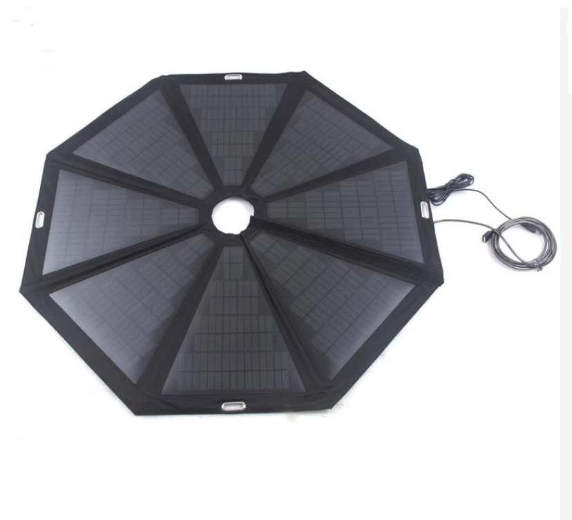 Portable high capacity waterproof solar panel umbrella 100W beach umbrella solar panel