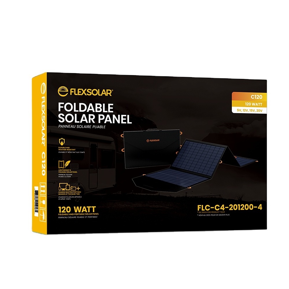 FlexSolar 120W 200w 300w 400w Portable Solar Panels Foldable Blanket Flexible Solar Panels For Power Station