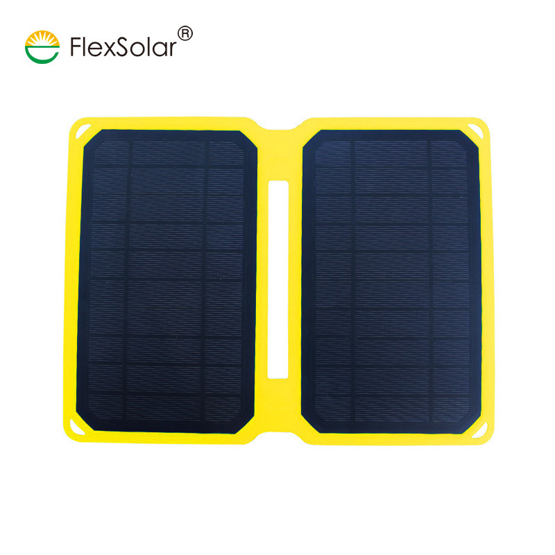 10w portable solar camping hunting fishing power charging solar panel charger for cellphone camera