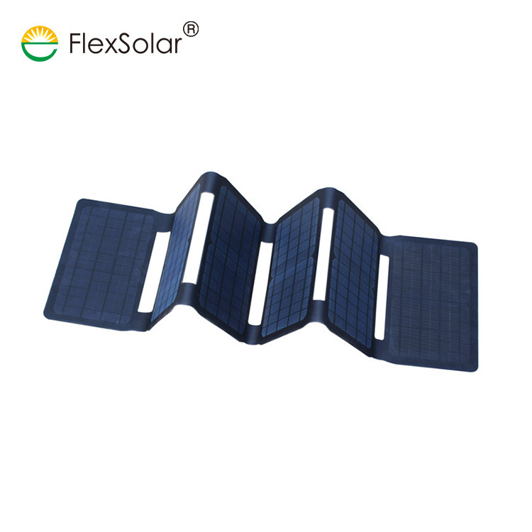 Sunpower Folding Foldable Adhesive Thin Film Semi Flexible 40W  50W 100W Portable And Foldable Solar Panel For Camping