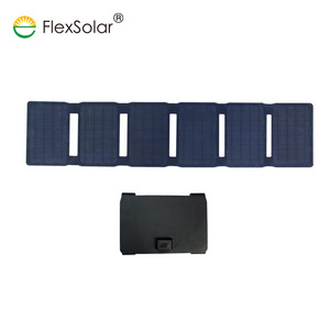 Flexsolar New product mono foldable solar panel 40W USB DC output foldable solar panel portable solar charger