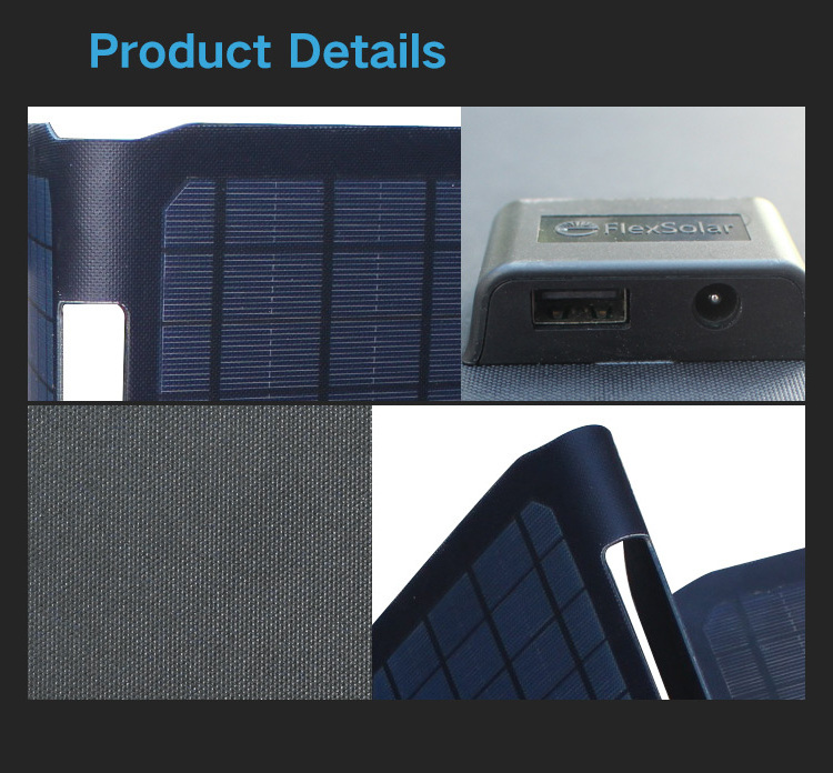 Flexsolar New product mono foldable solar panel 40W USB DC output foldable solar panel portable solar charger