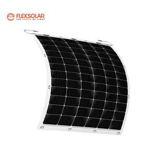 TUV low price 100w 210w 425w factory stock flexible lightweight solar panel balcony solar panel system solar panel kit