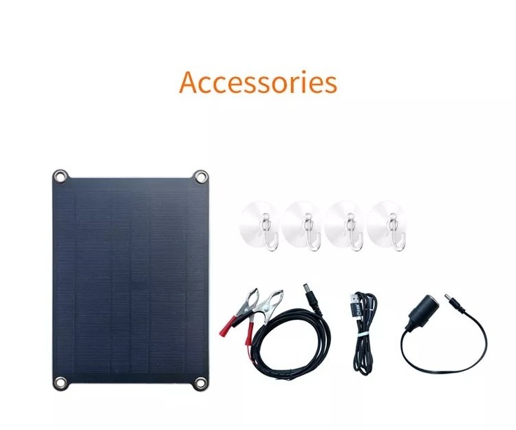 FlexSolar Small Solar Panel/ Car Battery Maintainer Trickle Solar Charger for 12V Car Batteries