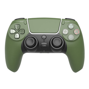 P49-green New Wireless BT Game Joystick Wholesale Gamepad Wireless Controller for PS4 Double Shock Controller