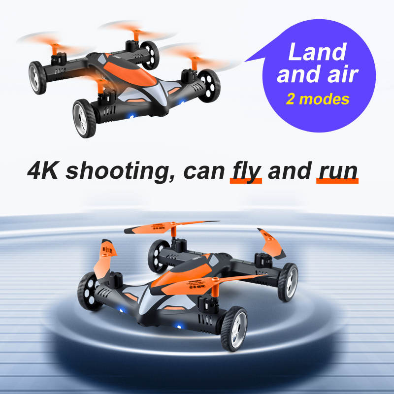 V11Hot 2 in1 Drone 4k Camera HD Air-Ground Flying Car four-axis Aircraft Rc Helicopter Toys with LED Night light