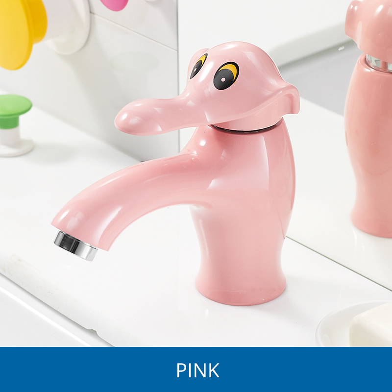 Zinc alloy Children Cartoon Animal Elephant Design Bathroom basin faucet