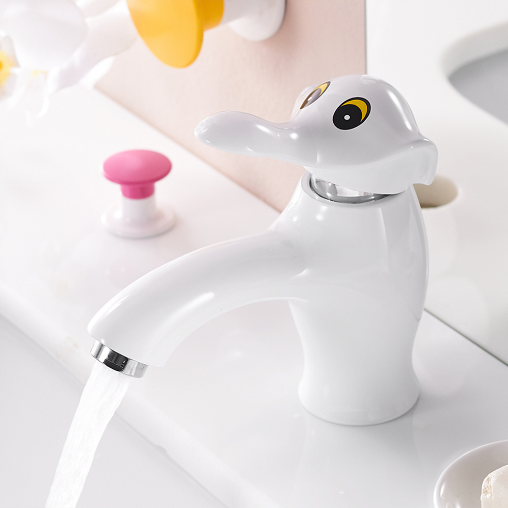 Zinc alloy Children Cartoon Animal Elephant Design Bathroom basin faucet