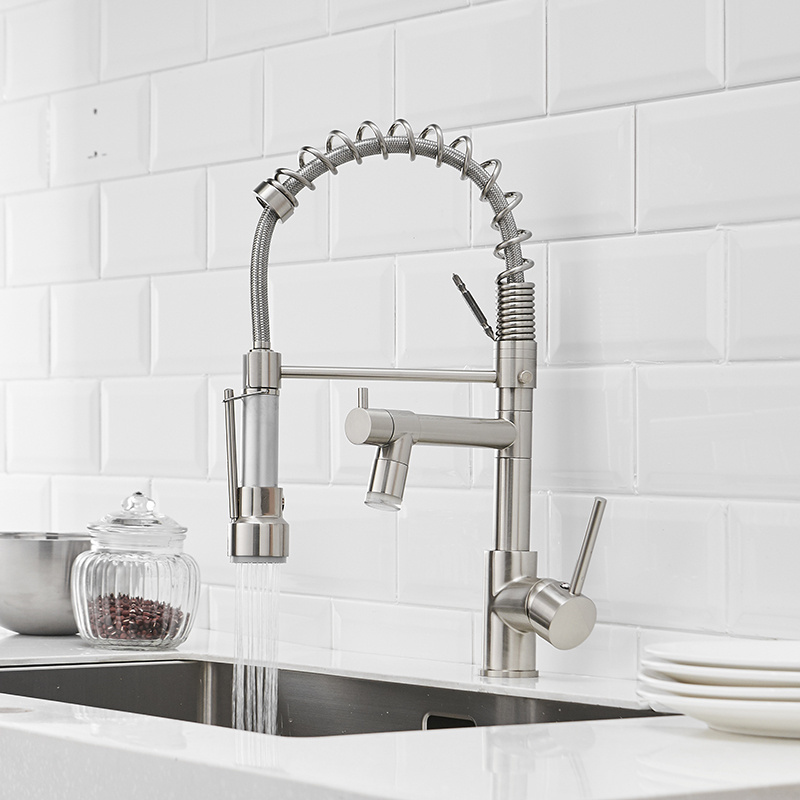 Fancy Swivel Kitchen Sink Mixer Faucet With LED Light