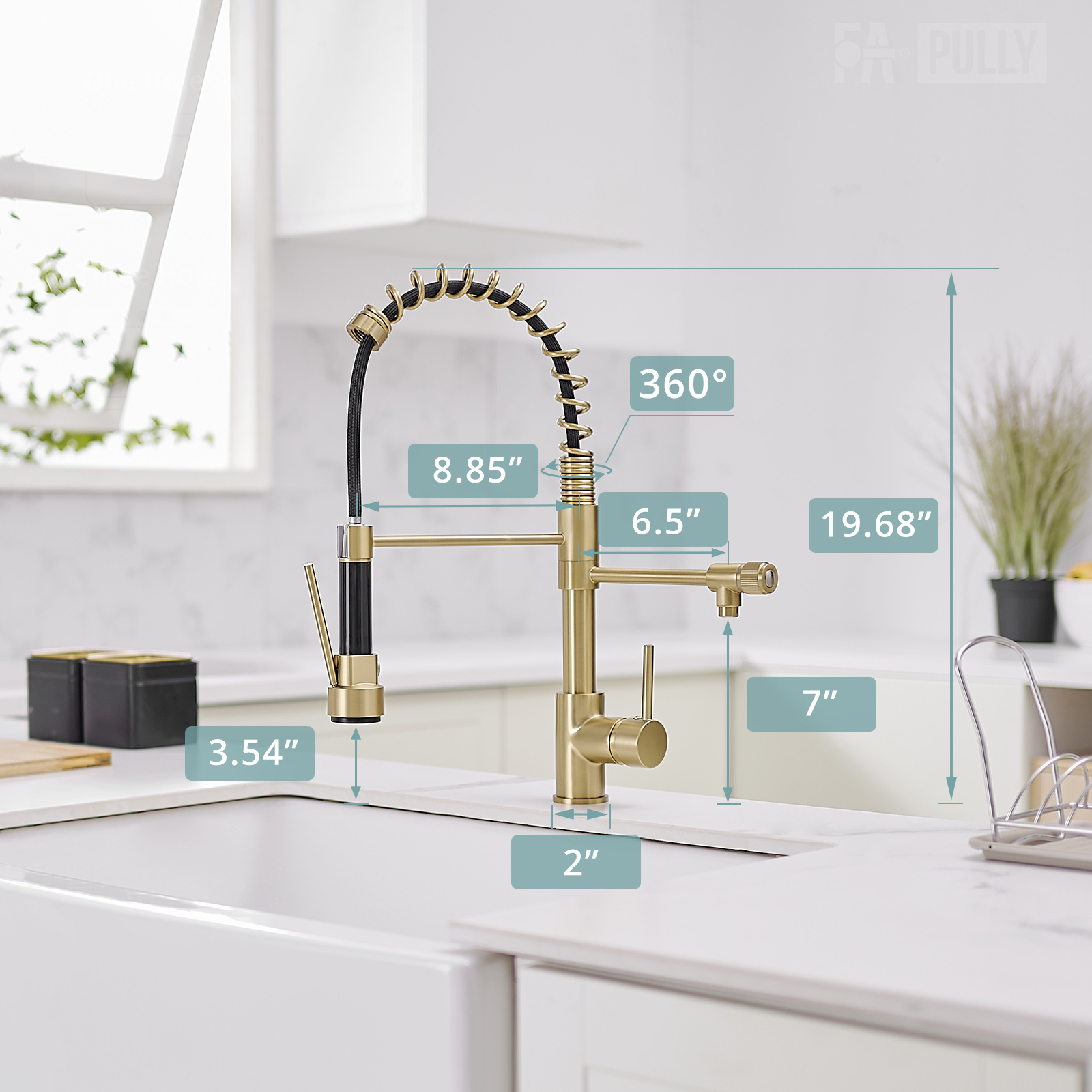 Pull Out Spray Deck-mounted Kitchen Mixer Taps Faucet for Kitchen Sink Faucets Black Gold Brass CLASSIC Modern