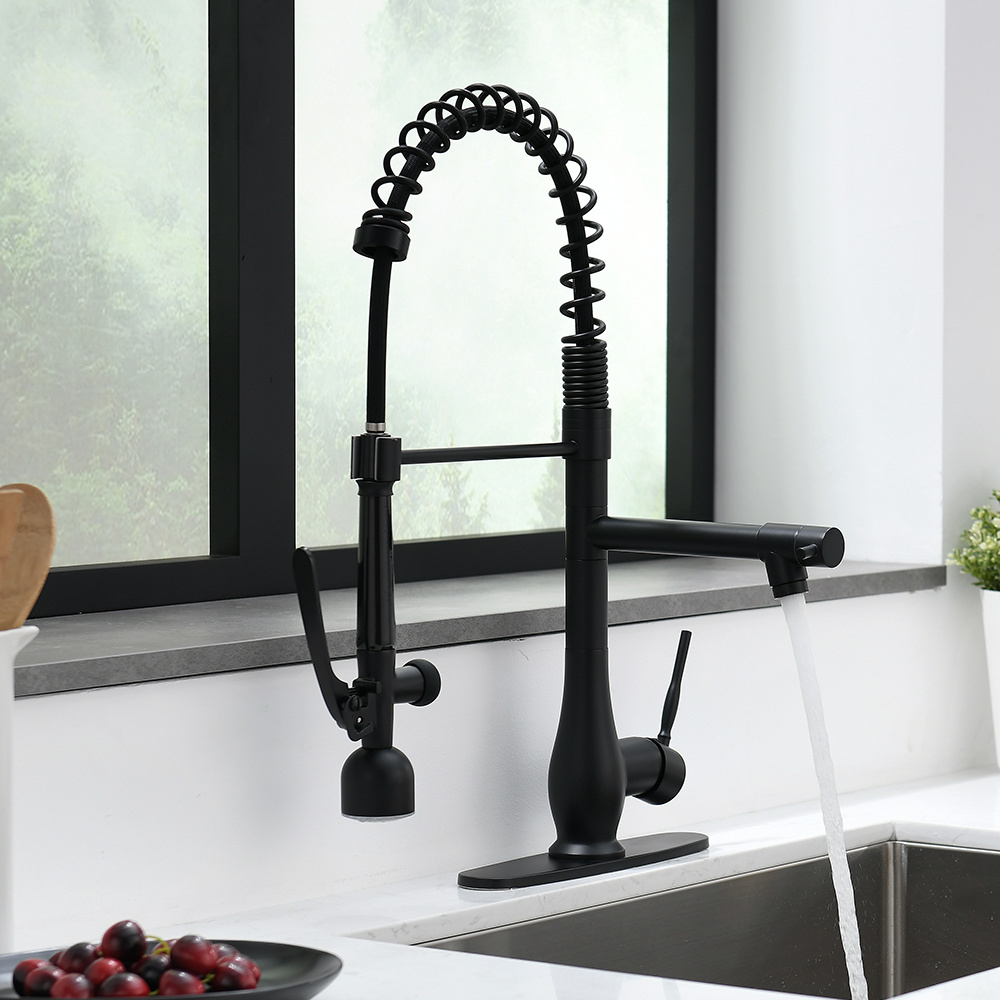 Universal Rotatable Tap Extender Swivel Flg Extension Spring Pull Down Sprayer Led Kitchen Faucet For Sink