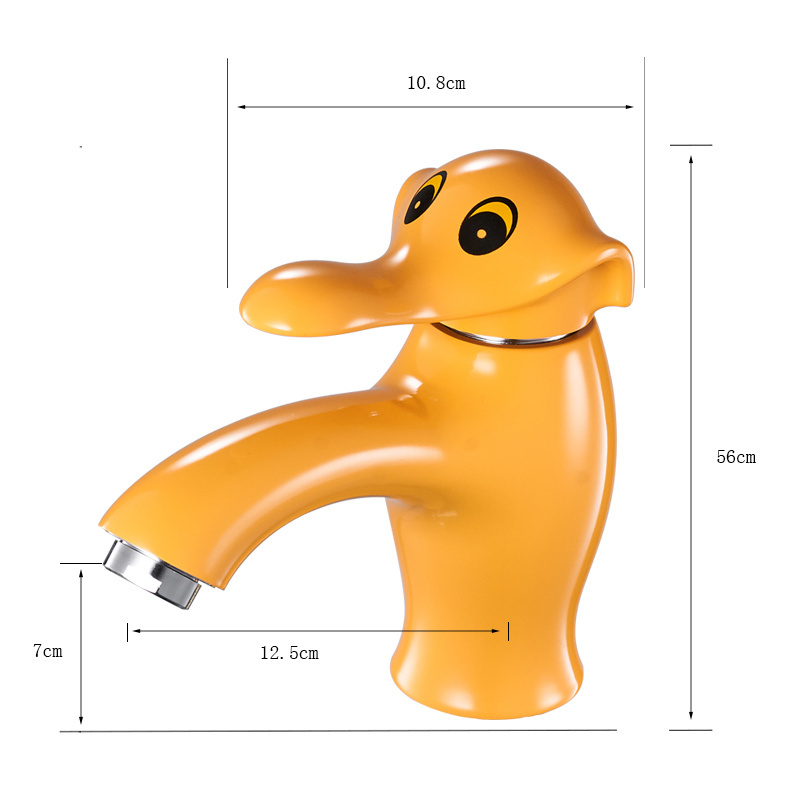 FLG New Style Color Orange Child Lock Basin Water Faucet for Public Toilet ,Children playground ,Lavatory