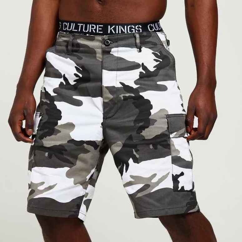 Wholesale 6 pockets 9 colors custom cotton camo boys cargo shorts for men